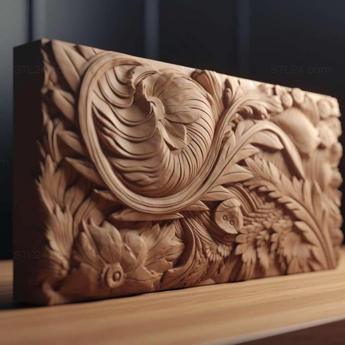 Patterns and decorations (st long shot 3, PATTERN_1855) 3D models for cnc